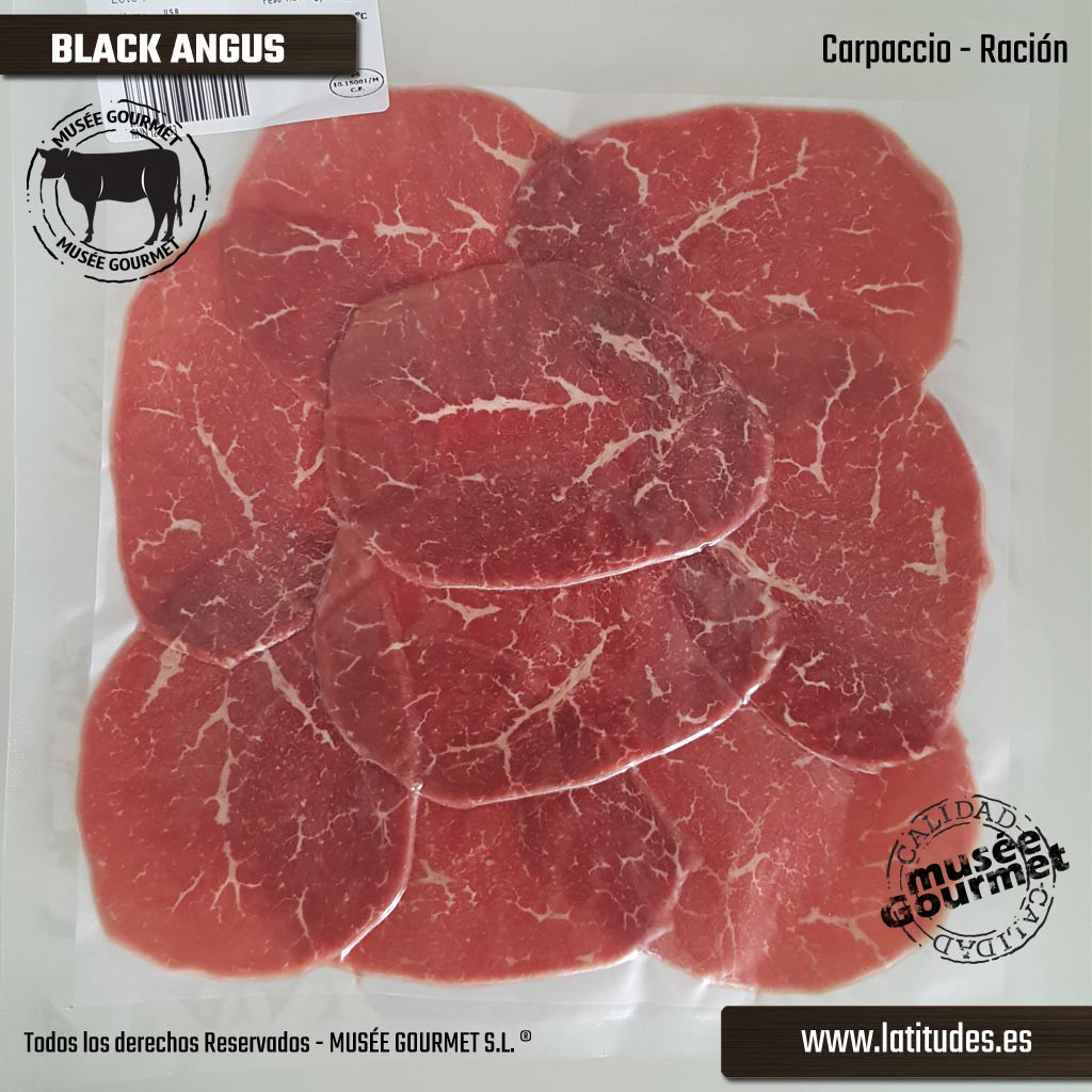 Carpaccio de Black Angus (90 gr aprox.)